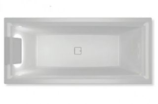 Акриловая ванна с подсветкой Riho Still Square LED B100004005 170х75см светодиоды и подголовник слева белый